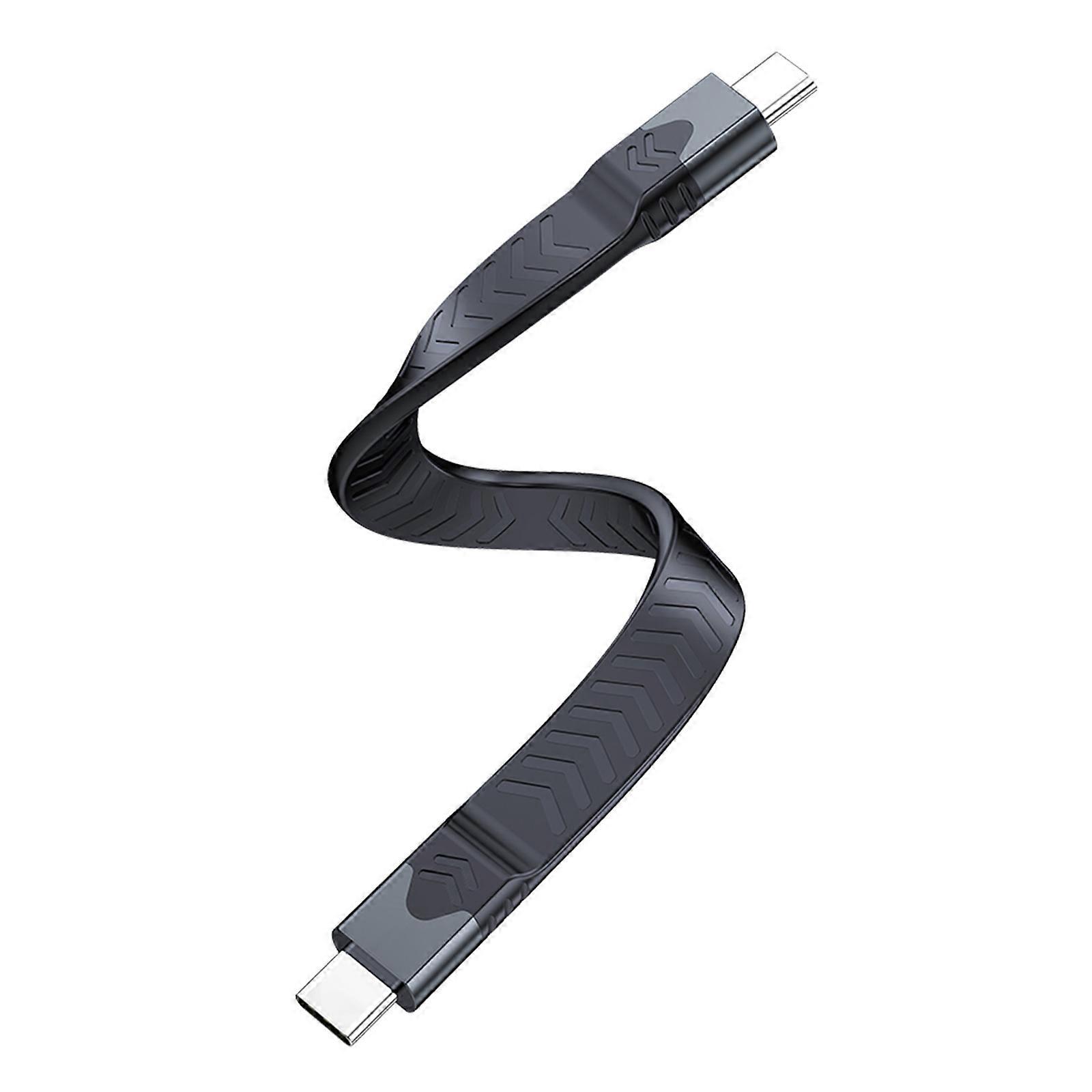 USB C to USB C Cable PD240W Power Delivery 80Gbps Data Transfer for Quick Charging and 16K@60Hz Video Output Wire Black
