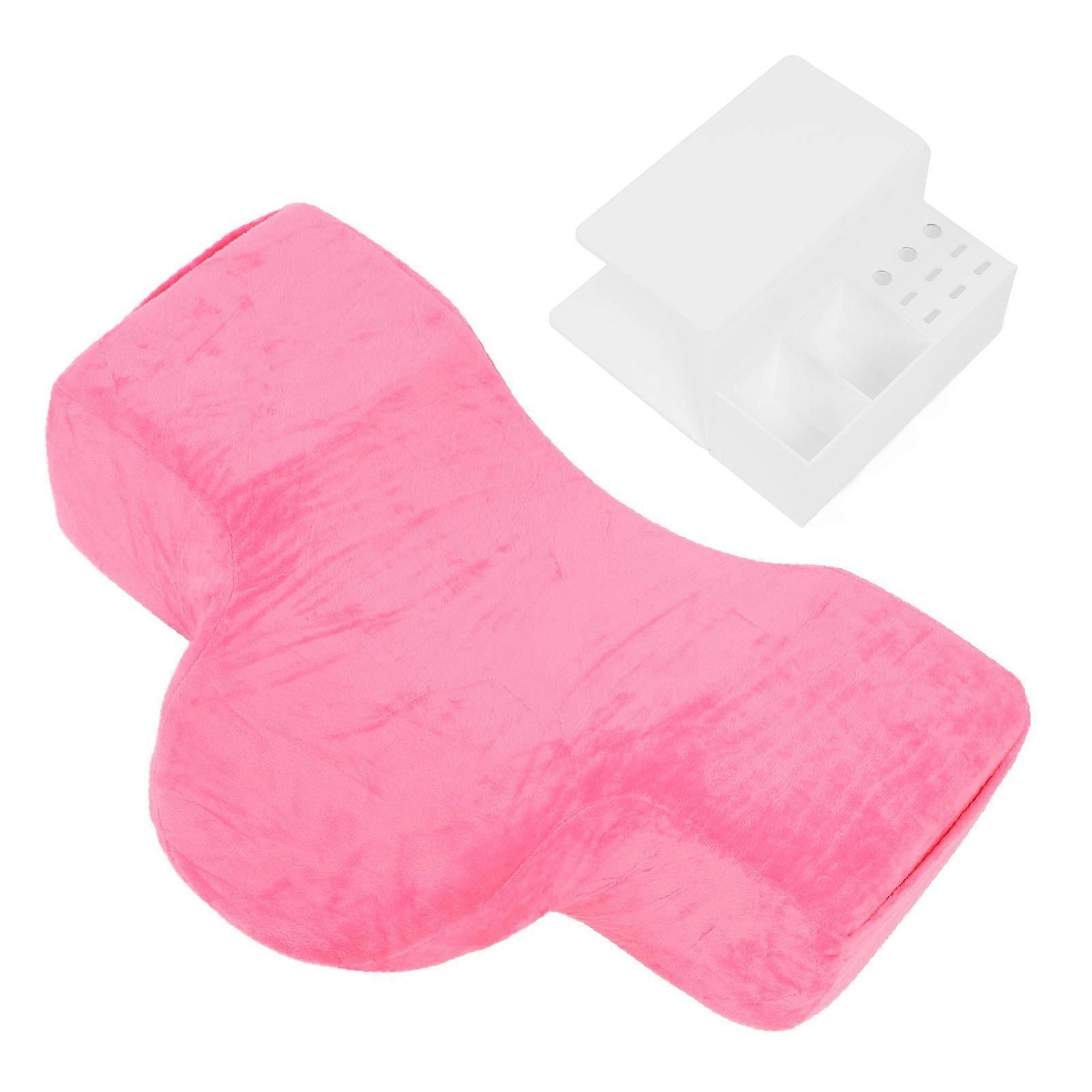 Eyelash cushion with acrylic shelf, breathable and ergonomic, for eyelash shop and training school.