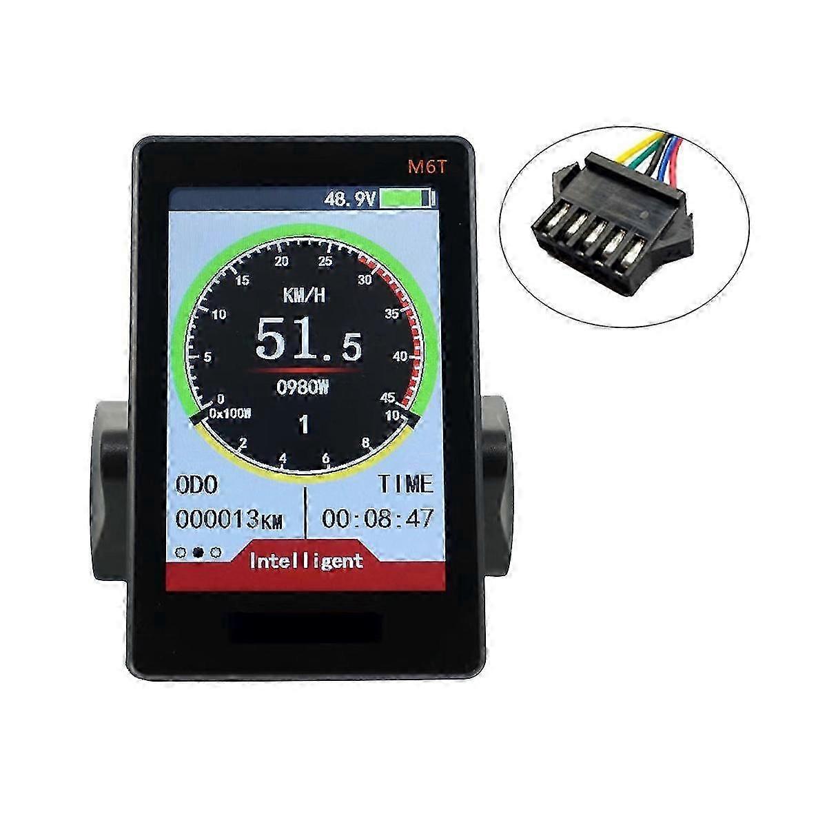 M6T Universal E-Bike LCD-Display 24V-60V Farbbildschirm mit USB
