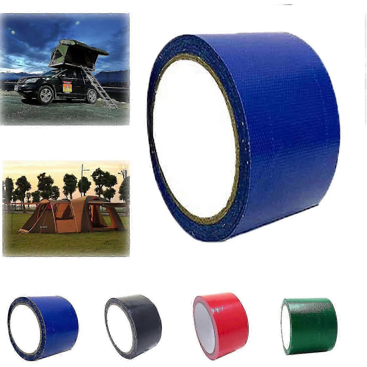 1 יחידות סרט ברזנט דביק גבוה, סרט לתיקון אוהל, סרט תיקון סוכך אוניברסלי לברזנט, סוכך, אוהל - 5 מ'