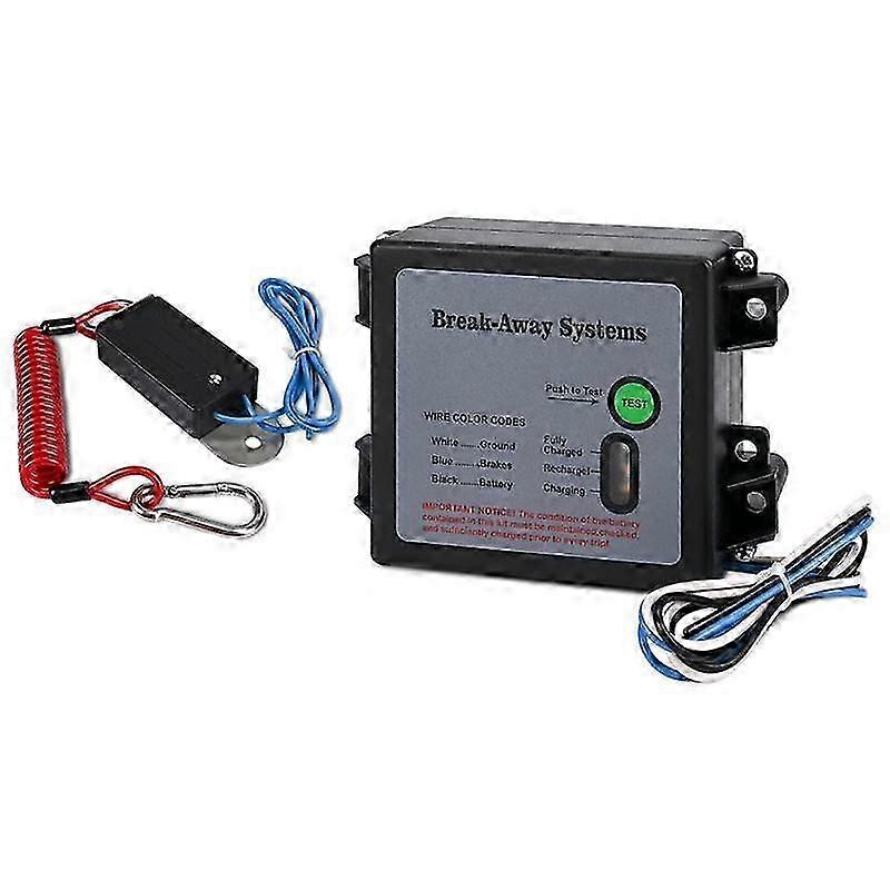 Trailer Brakes Breakaway Kit with Switch, LED Test Light Electric Breakaway System, Universal Trail