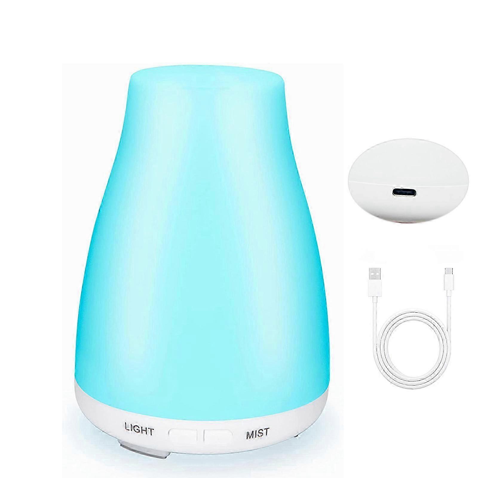 2025 USB Aroma Diffuser with Wooden Pattern, Ultrasonic Humidifier