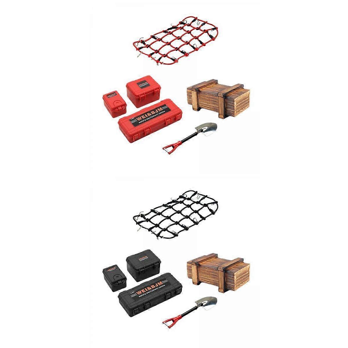 12pcs 1/10 Scale RC Crawler Decoration Tools for TRX4 SCX10 90046 90047 MST