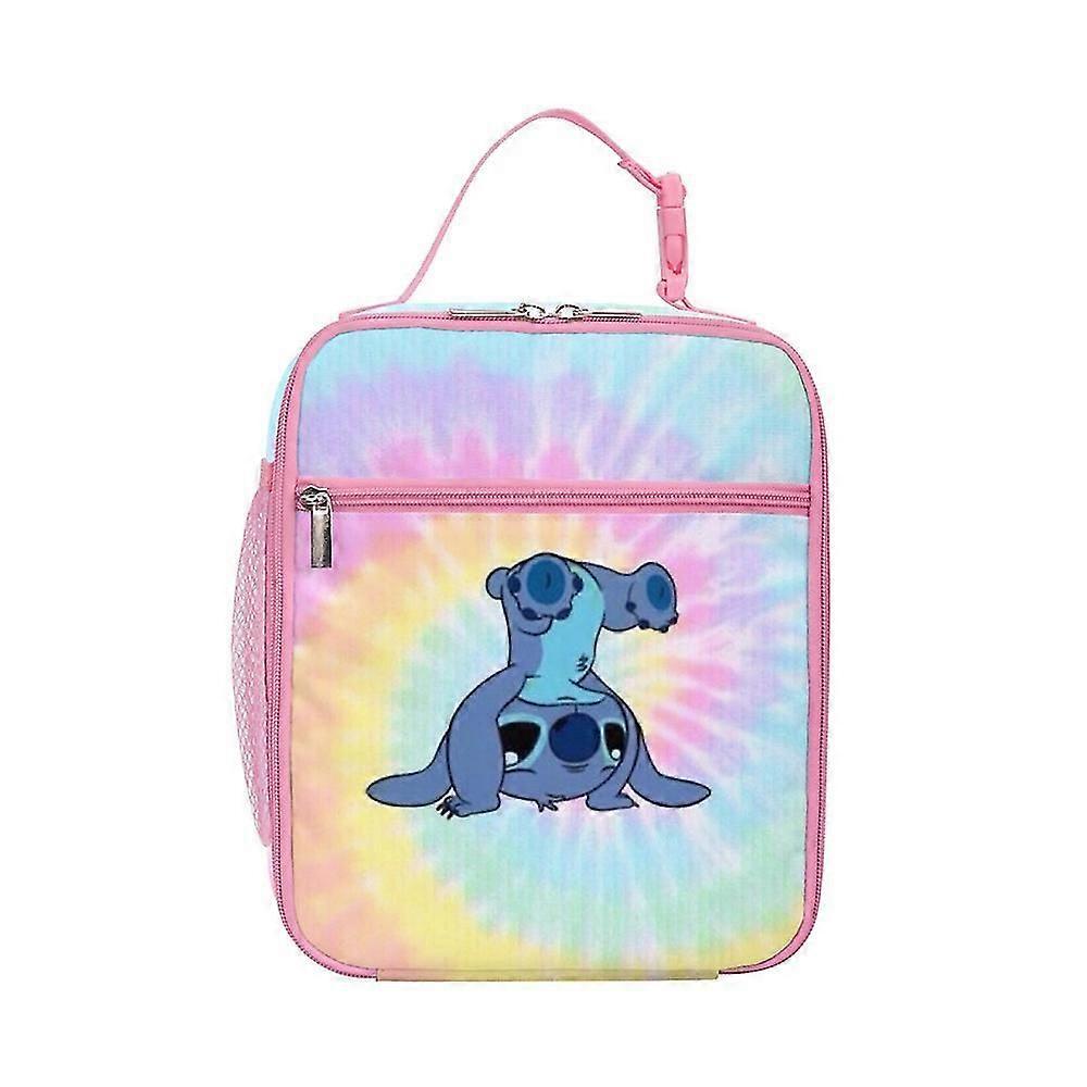 2024 Lilo & Stitch Cartoon Insulated Lunch Pack Box Bag Kids School Food Snack Picnic Box Store Bags Handbag Gift