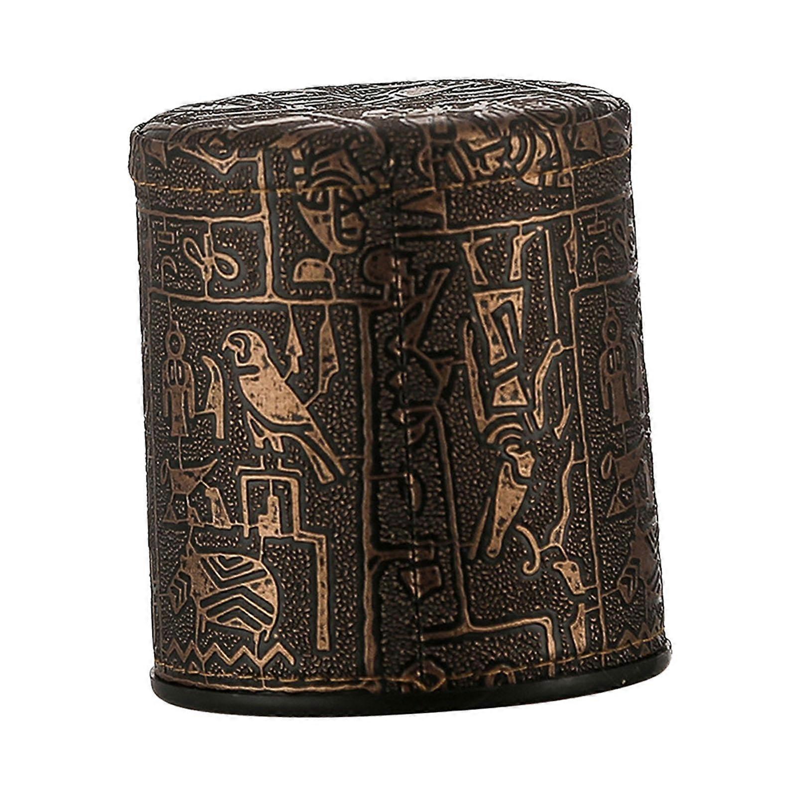 Handheld Dice Cup Leather for Family Games and Parties Ref: 9965