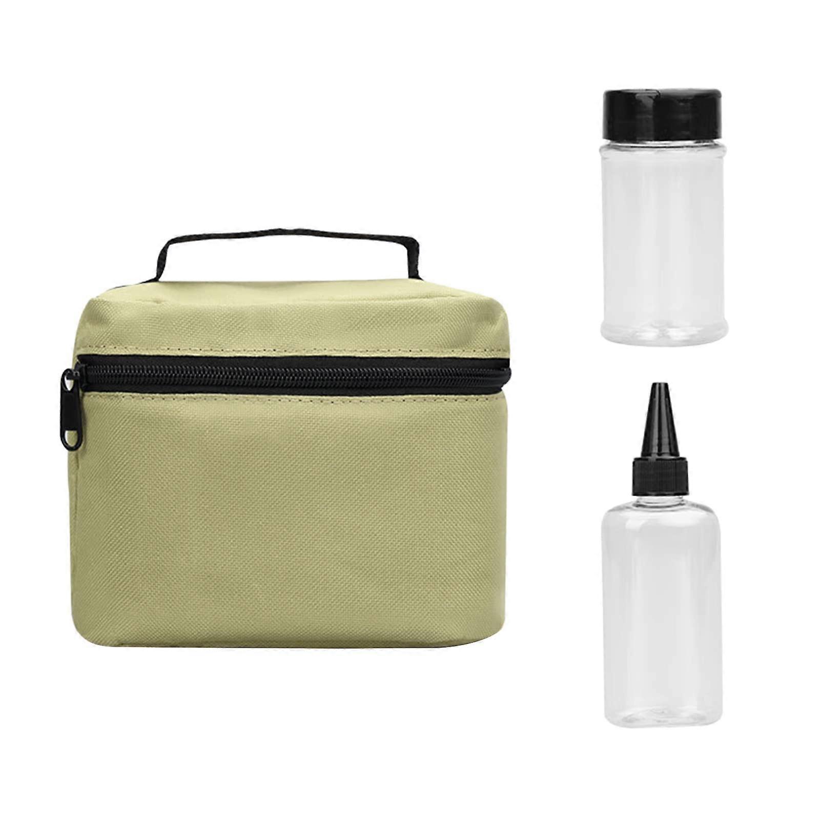 7-Piece Outdoor Camping Cookware Set with Storage Container, Spice Dispenser, Spice Bottles, and Carry Bag