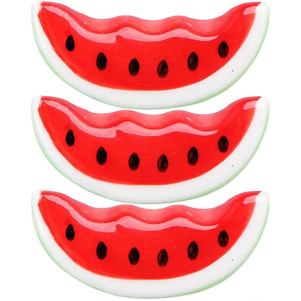 Ceramic Chopstick Rest Creative Spoon Fork Rest Home Use Tomato Shape Dust Prevention 3Pcs