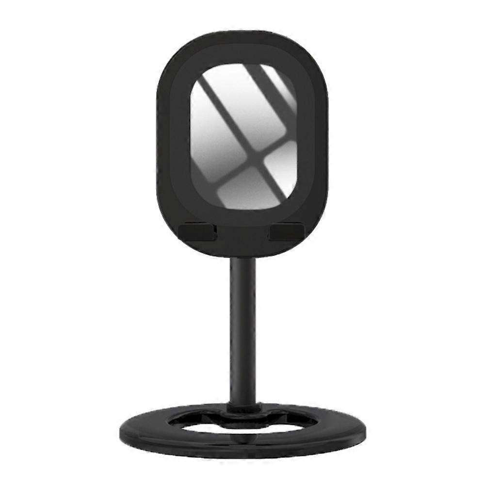 Mobile Phone Holder Desktop Cell Phone Stand Mirror Shape Adjustable Angle For Home Use 1Set