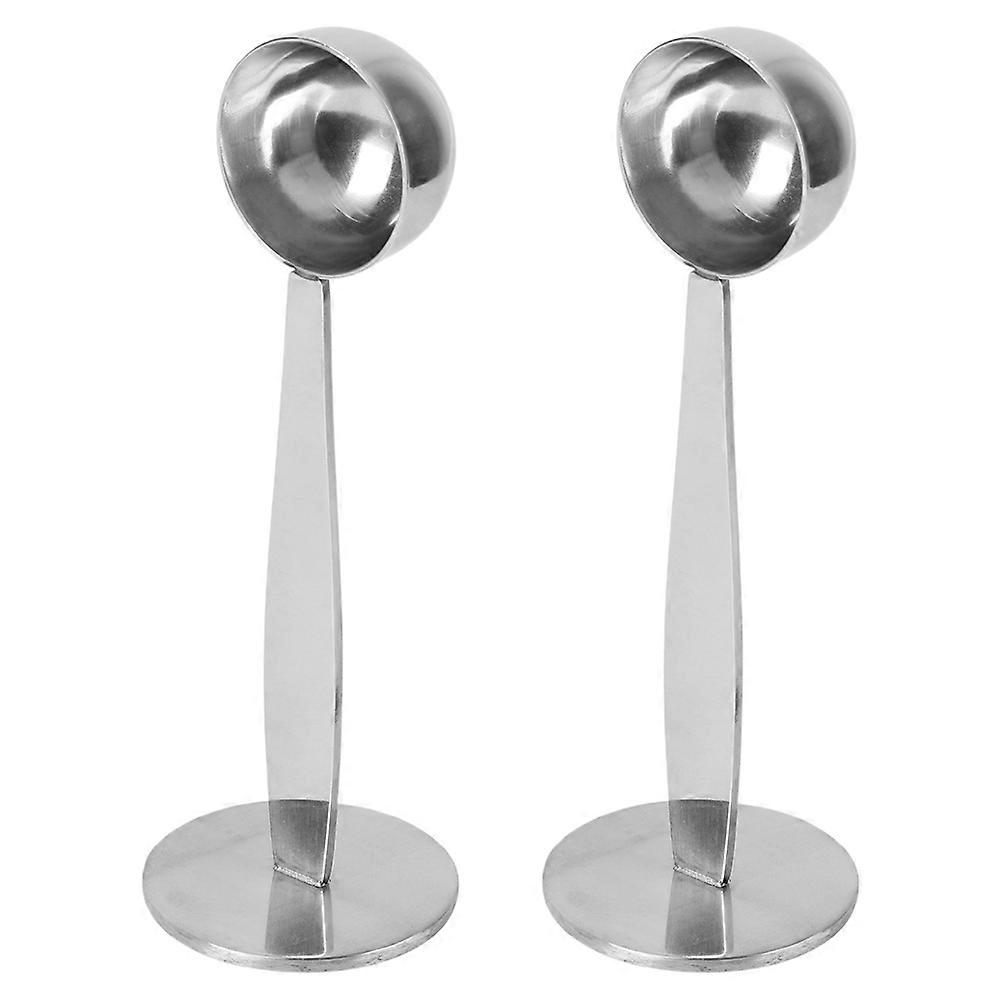 Metal Measuring Scoop Tamping Ergonomic Design For Coffee Enthusiasts And Home Users 2Pcs