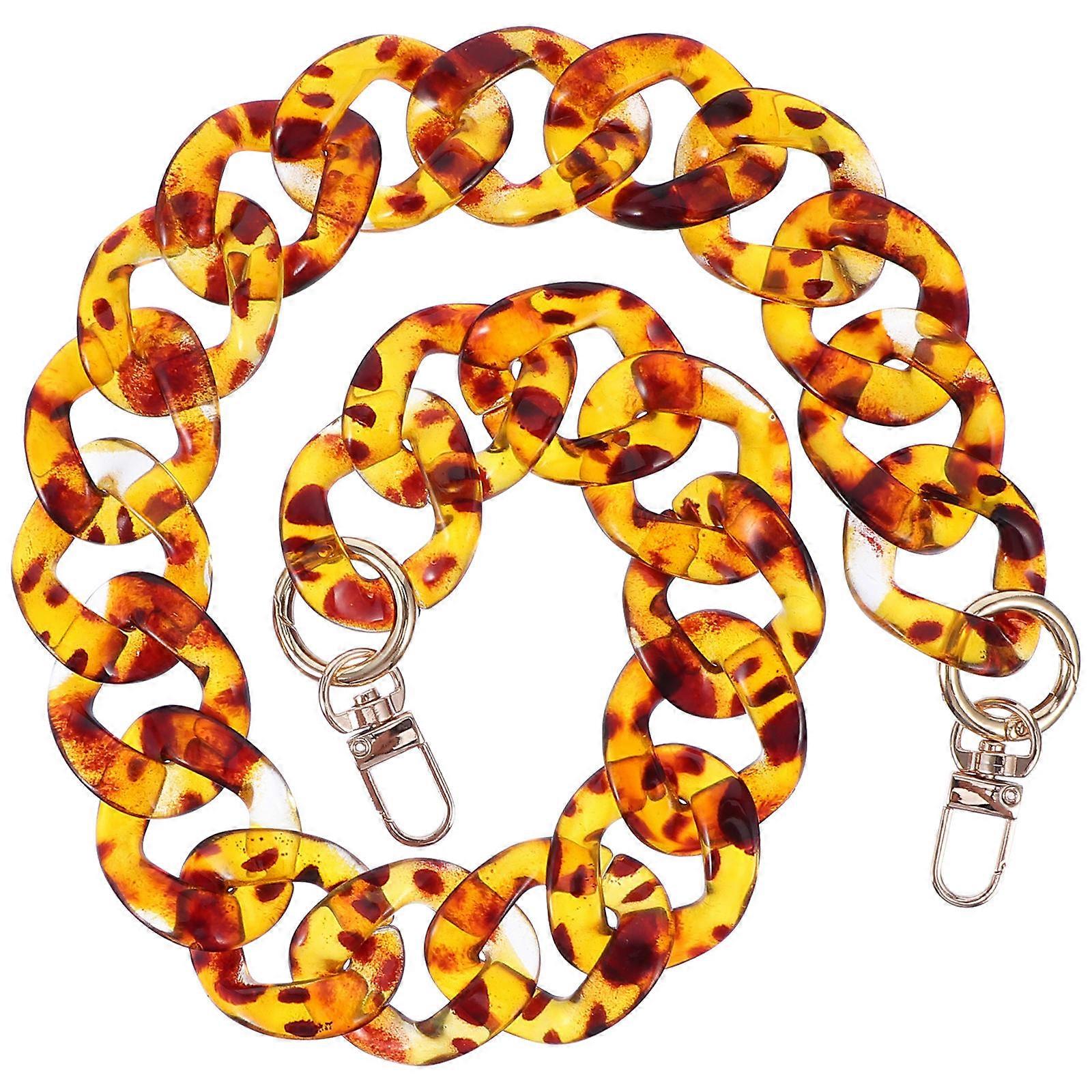 Crossbody Bag Shoulder Strap Chain Vintage Handbag Replacement Leopard 1Pc
