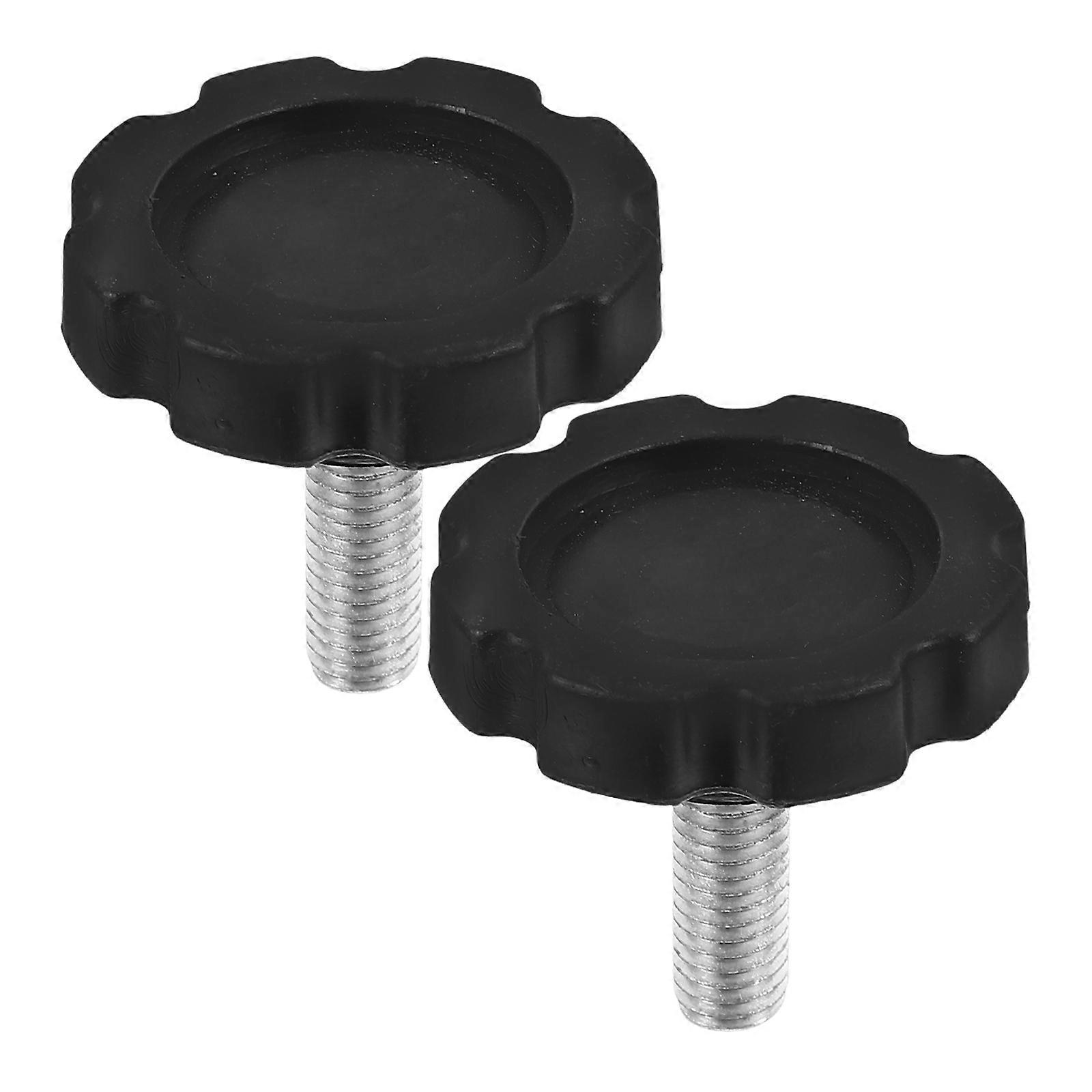 2pcs Black Umbrella Replacement Screws with Tightening Knob for Patio Umbrella Base – Durable, Reusable Outdoor Design for Use