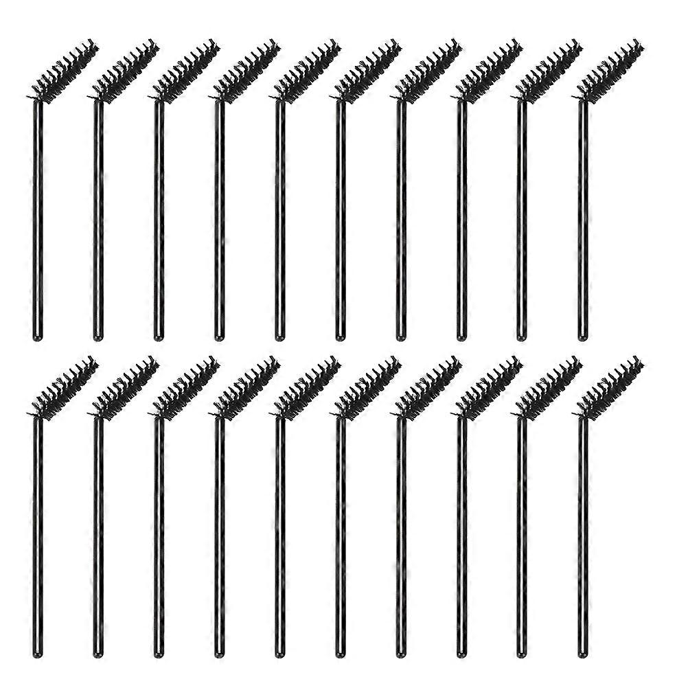 Makeup Brush Tool Sleek Brush Home Use 9.7x0.6cm Black 50Pcs