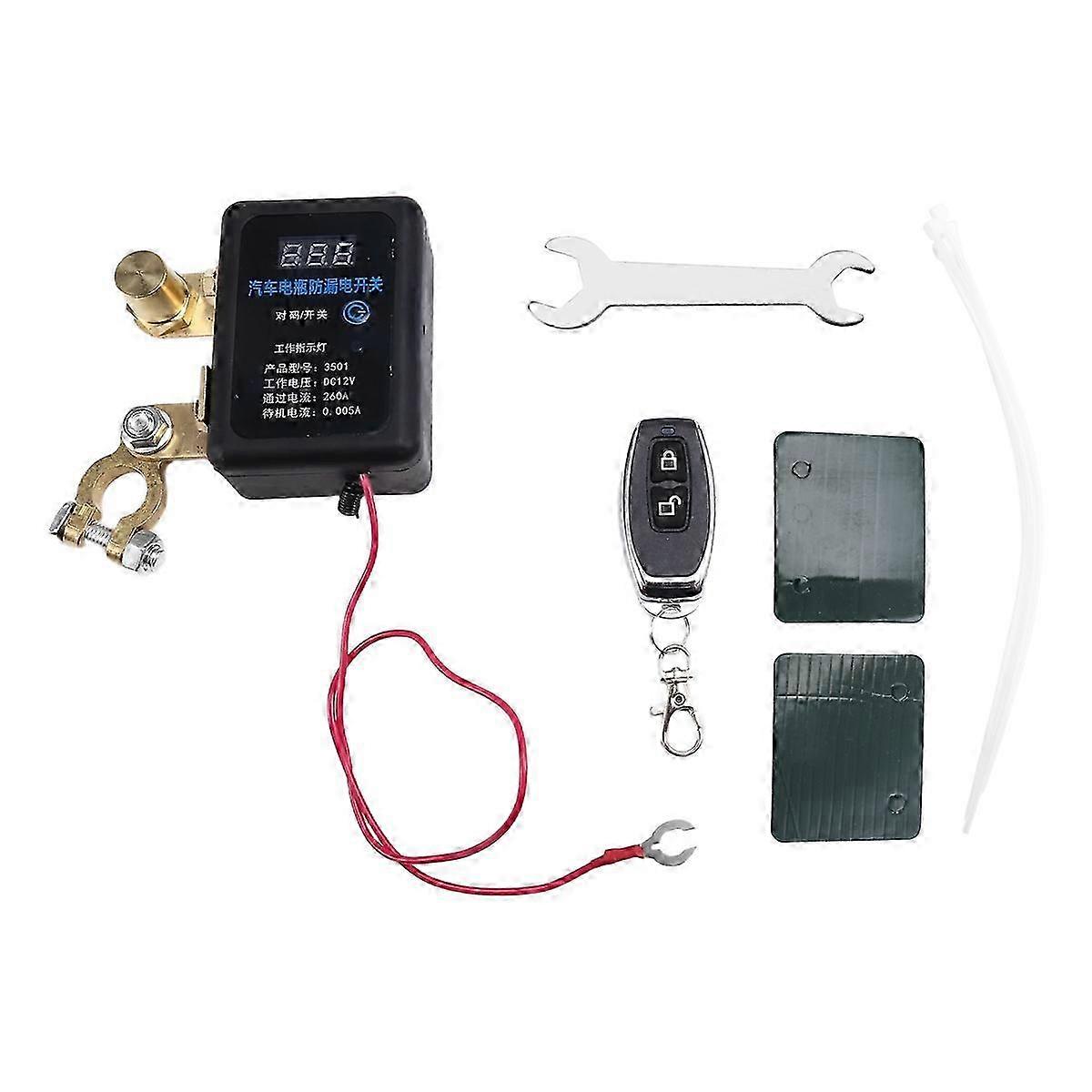12V Remote Battery Disconnect Switch Automatic Power Shut Off Switch hwy