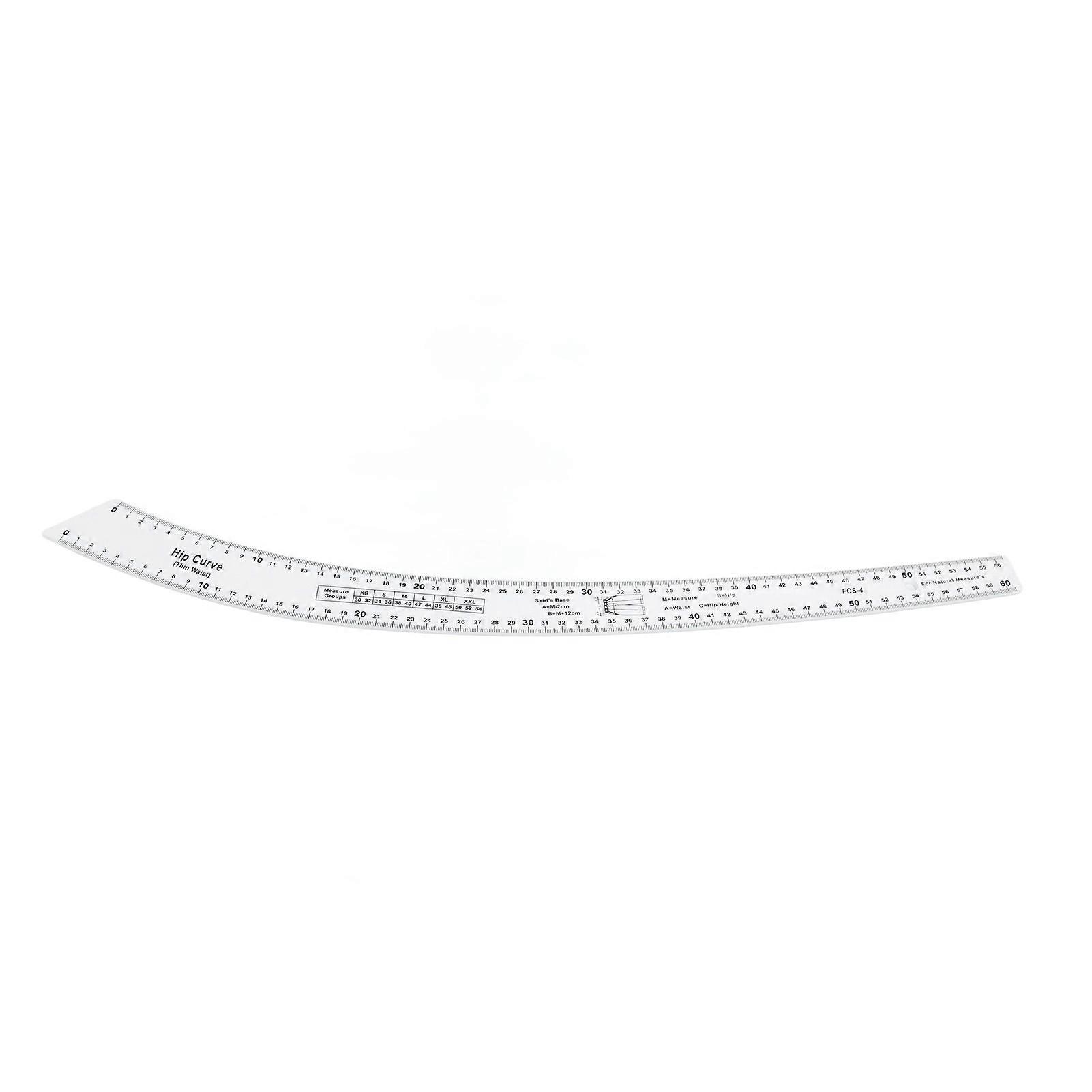 Set of 7 transparent and precise sewing rulers for pattern making