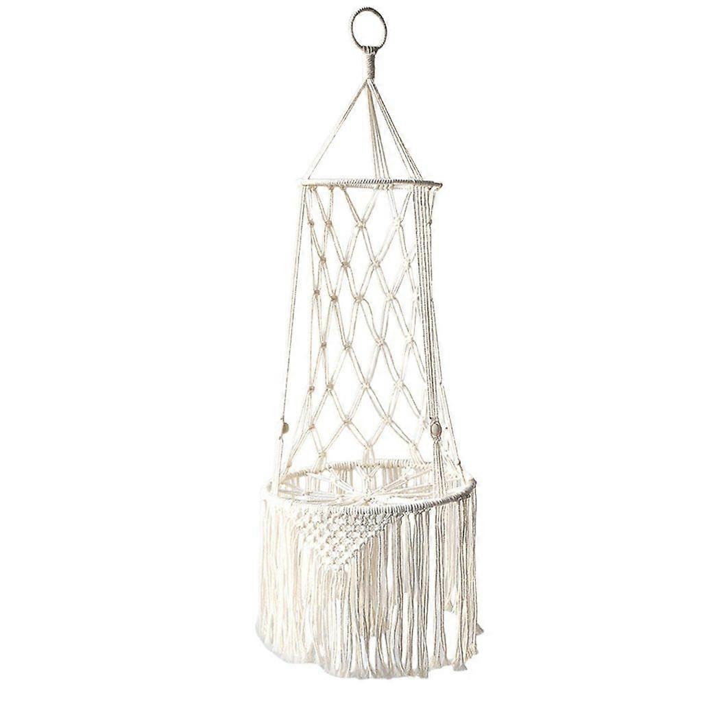 Handwoven Cat Hammock, Space-Saving Macrame Swing Bed for Cats (30x85cm)