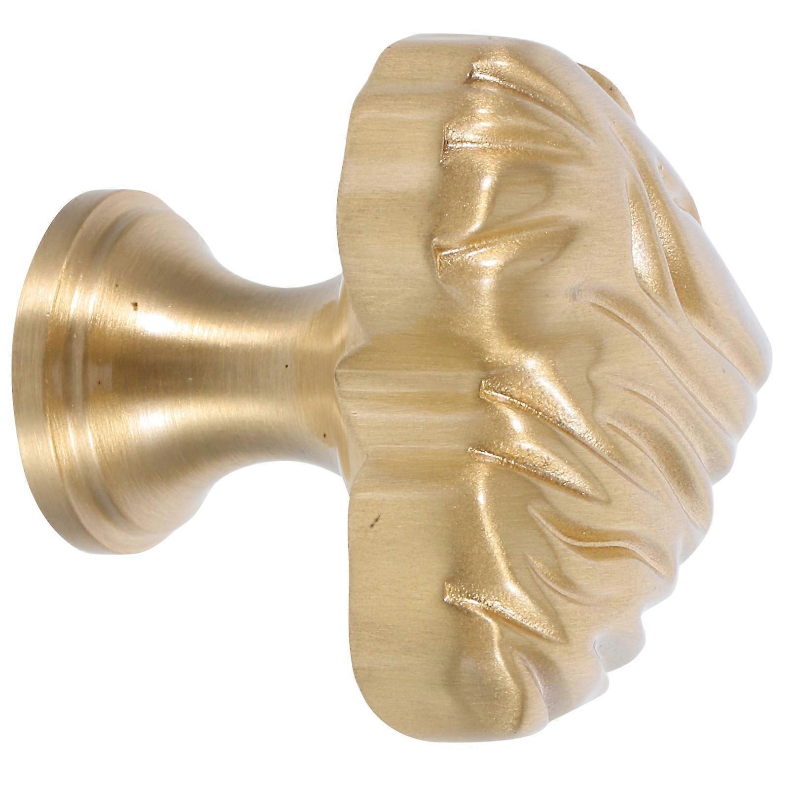 Brass Drawer Handles Vintage Heart Cabinet Door Handle Decorative Furniture Enhancement for Wardrobes Drawers Golden 3.10X3.00X3.00CM 1Pcs