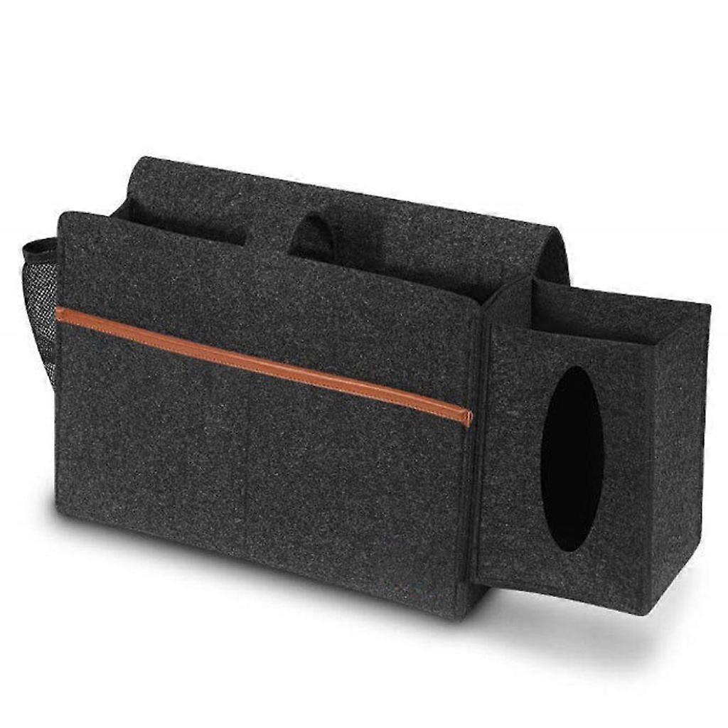 Bedside Storage Box Felt Storage Bag with Removable Tissue Box