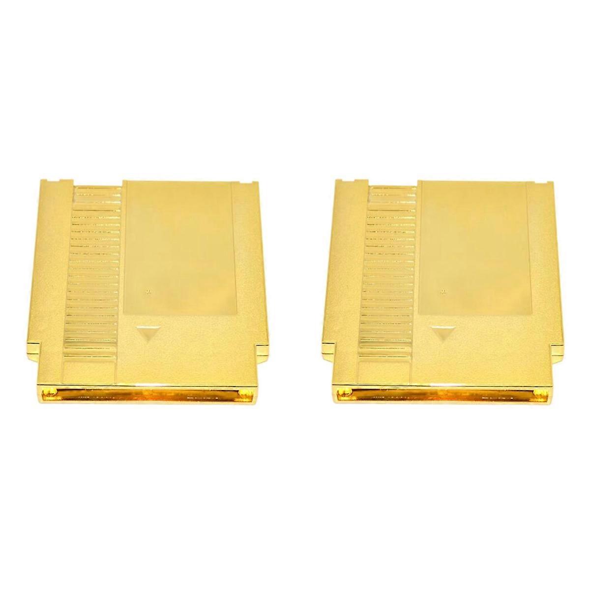 2X Gold-Plated 72 Pin Game Card Shell for Cover Plastic Case for Game Replacement Shell