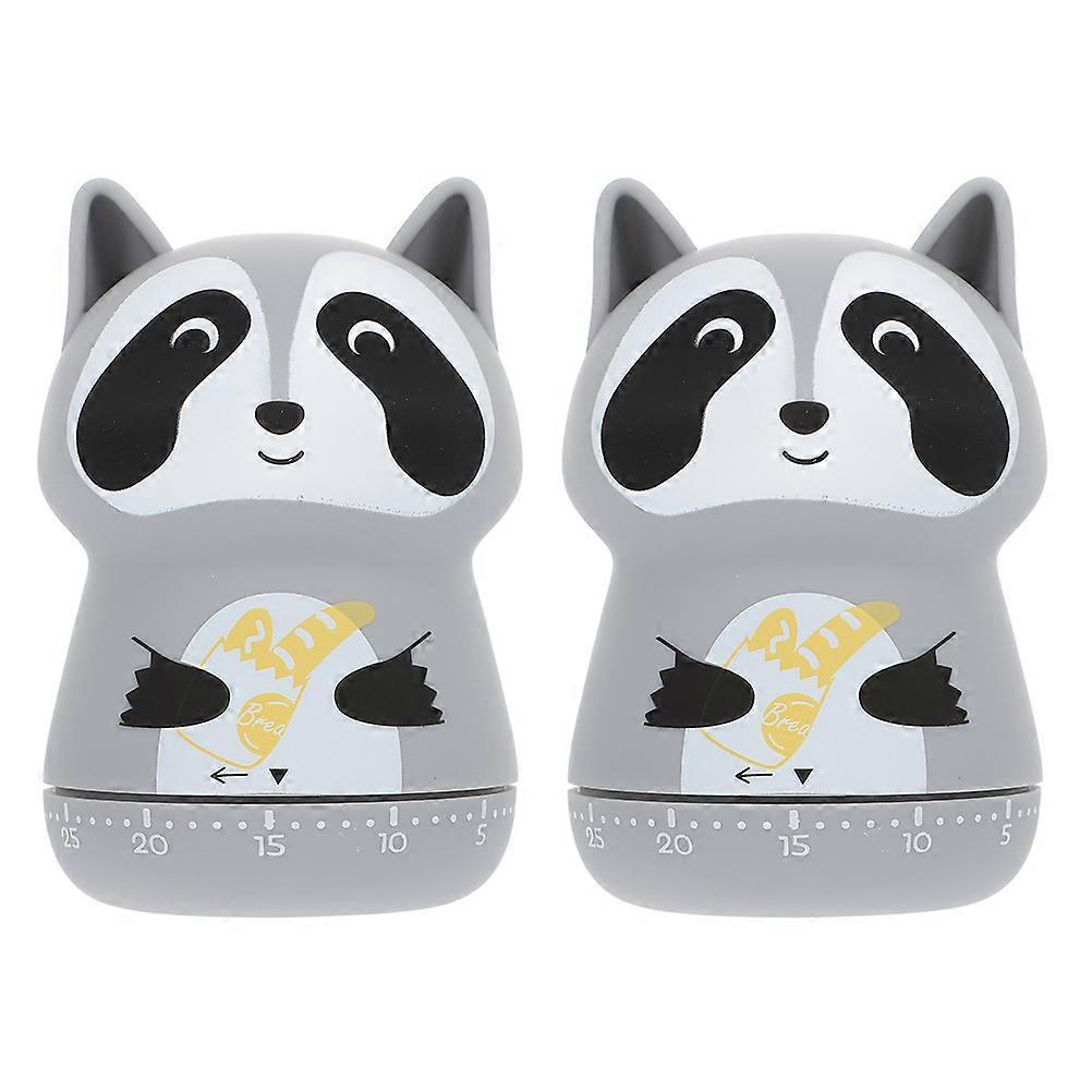 Cartoon Timer Cooking Timer Countdown Home Use Animal Shape Abs 2Pack