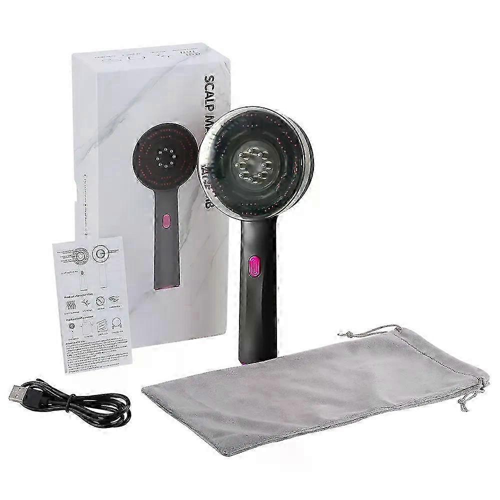 Portable Electric Vibration Massage Comb for Hair Follicle and Scalp Oil Application, Head Massager for Hair Growth and Anti-Hair Loss Care