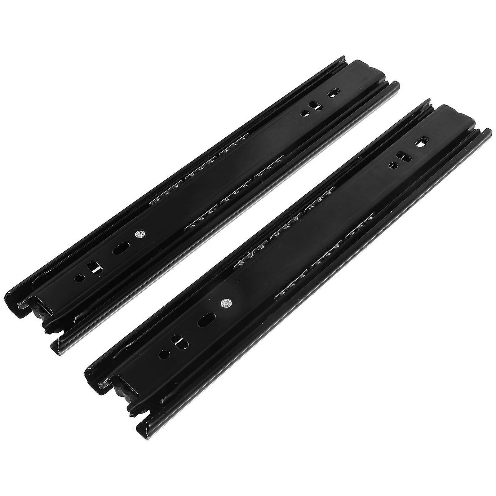 Heavy Duty Drawer Slides Soft Close Drawer Slide Rail DIY Enthusiasts Vibration Reduction 2Pcs
