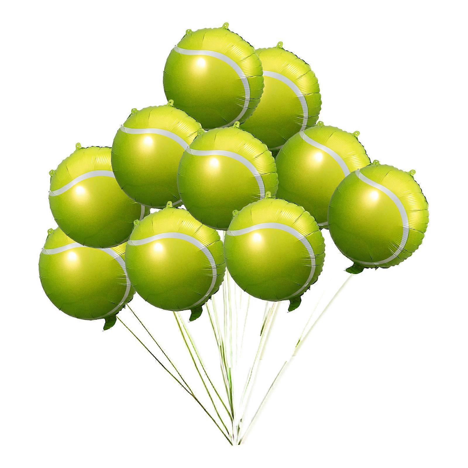 Here's a refined and appealing product description for your **"10pcs Inflatable Tennis Ball Balloons"**:
**10pcs Inflatable Tennis Ball Balloons