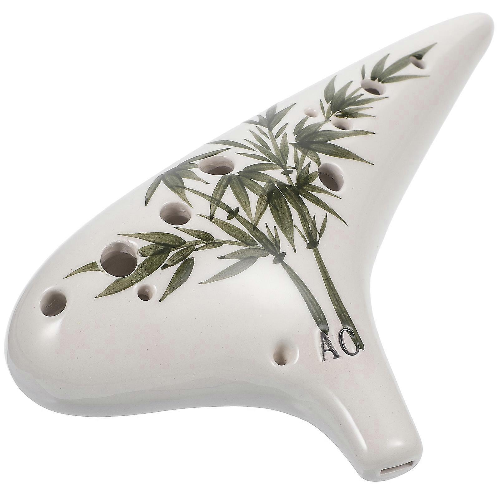 Small Ocarina Ocarina Instrument For Children Delicate Appearance Wind Instrument Multi Color 19x9.5cm 1Set