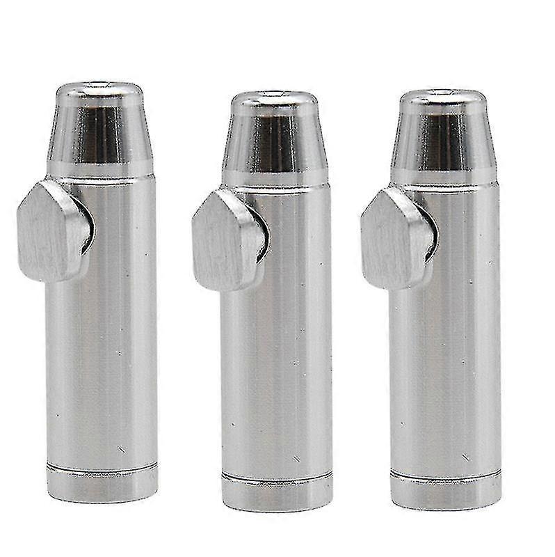 3pcsメタルバイアルシール防水ボトルトラベルコンテナ&ボックスプレミアムストレージラック