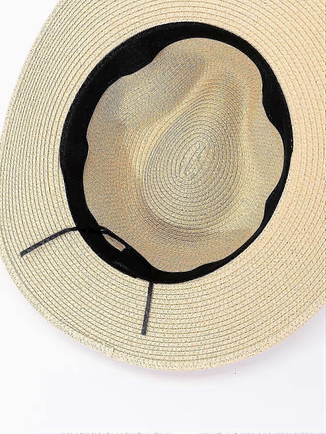 قبعة قش جديدة 7 سم حافة الصيف تبريد الشاطئ قبعة الشمس في الهواء الطلق حفلة بنما الجاز قبعة Sombreros
