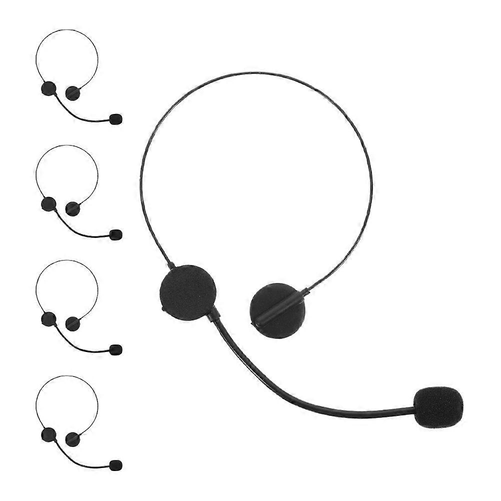 Simulated Microphones Fake Microphone Headset Pretend Toy Play Accessory 5Pcs