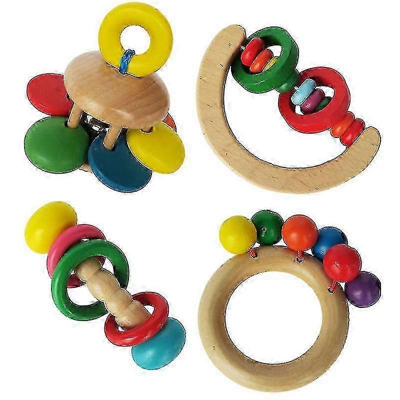 4pcs Infant Handbell Toy