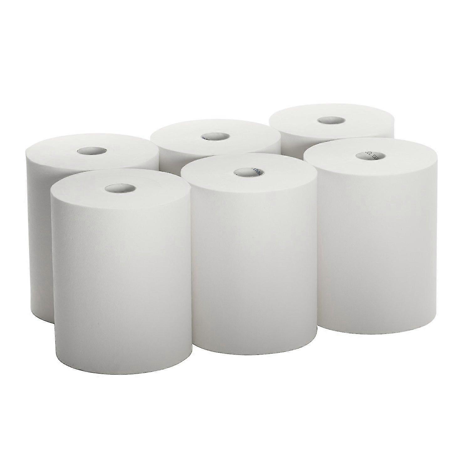 10 White TAD Paper Towels, 6 Rolls Suitable for Touchless Automatic Dispenser