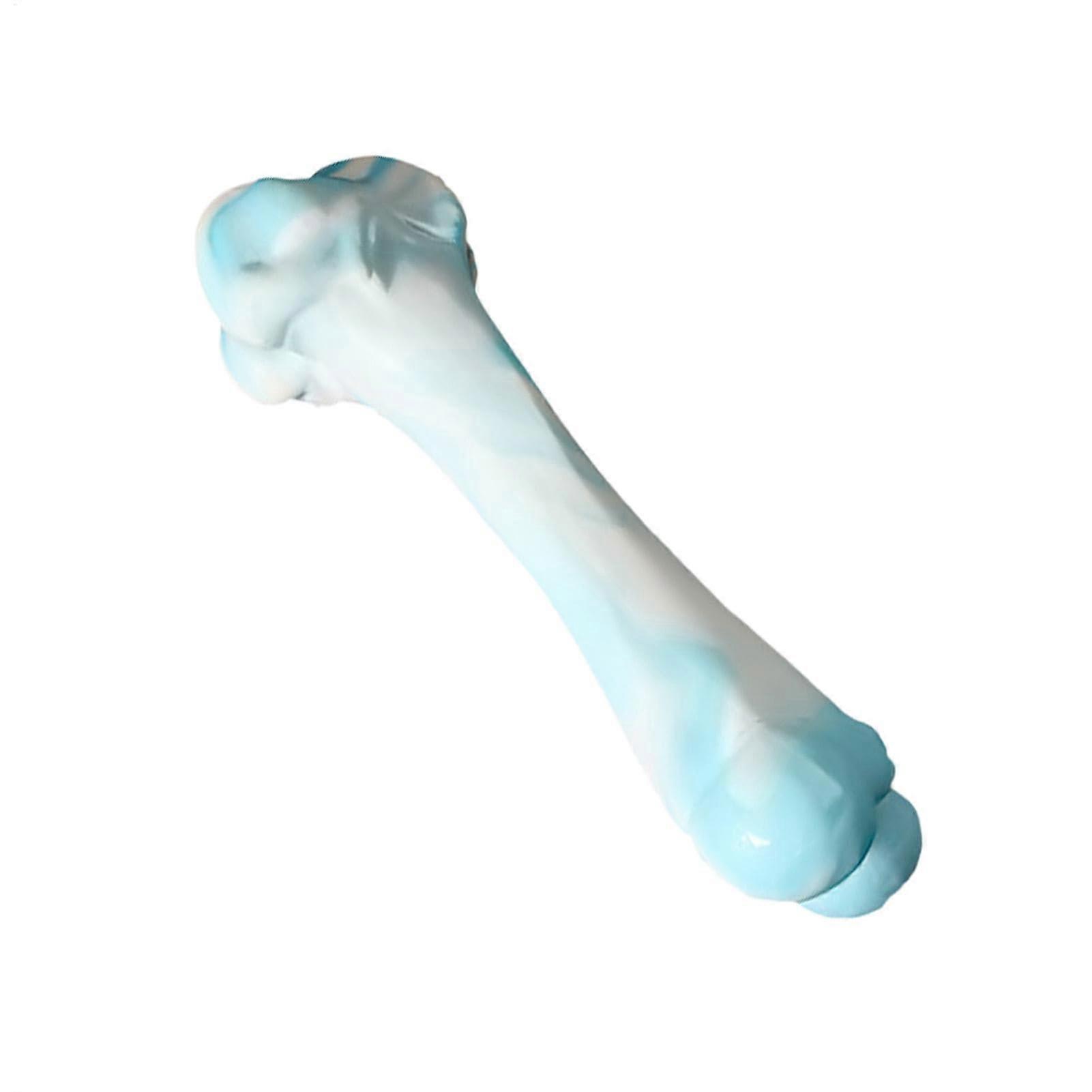 Dog Chew Bone Toy - Interactive Molar Toy for Aggressive Chewers, Medium to Large Breeds, Durable Blue Dog Plaything