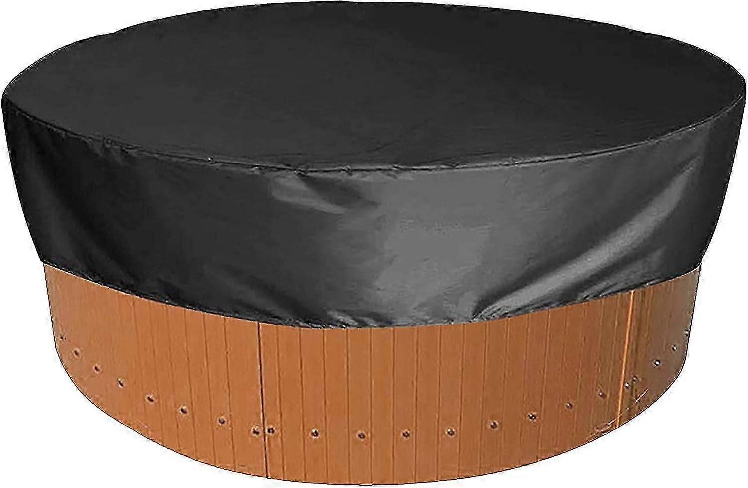 Round pool cover Round spa cover Waterproof and dustproof tarpaulin protective cover Suitable for all types of round pools 190cm*30cm