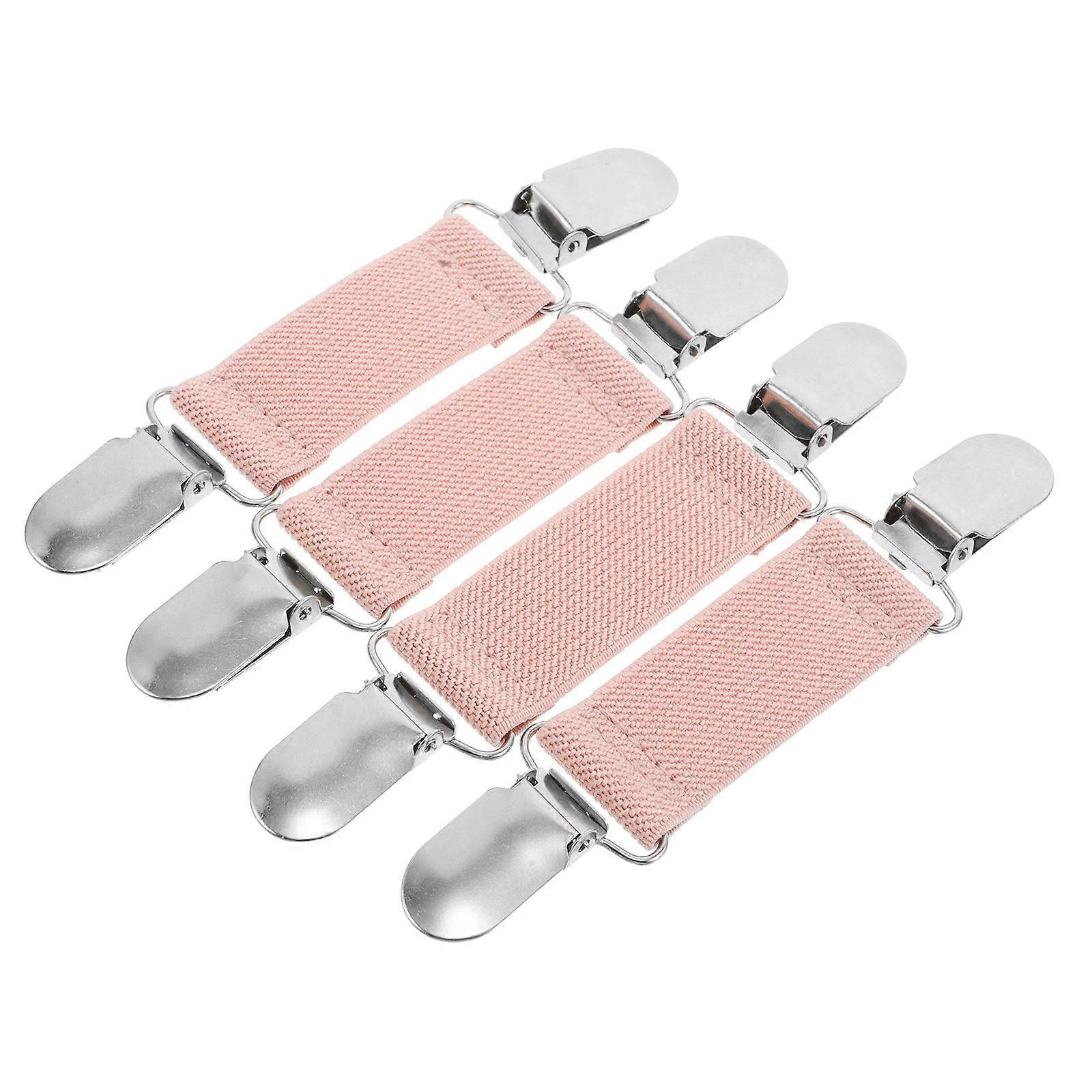 4pcs Unisex Elastic Pant Clips for Outdoor Activities – Wind Resistant Trouser Fasteners for Biking, Hiking, Running – Secure Fit for Optimal