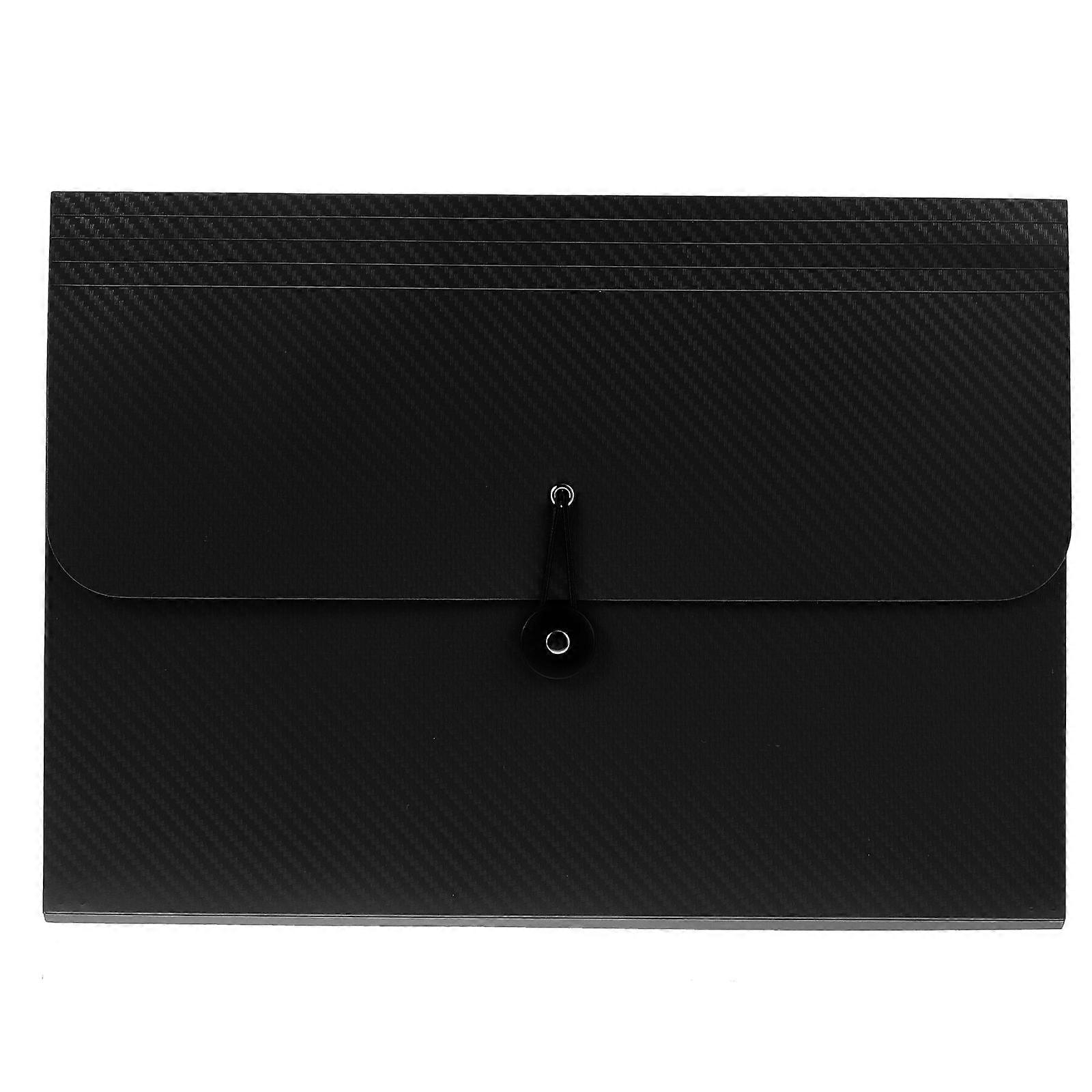 Plastic Accordion Folder Document Organizer Folder Office Use 33x24.5x3.5CM Name Card Storage 1Pcs