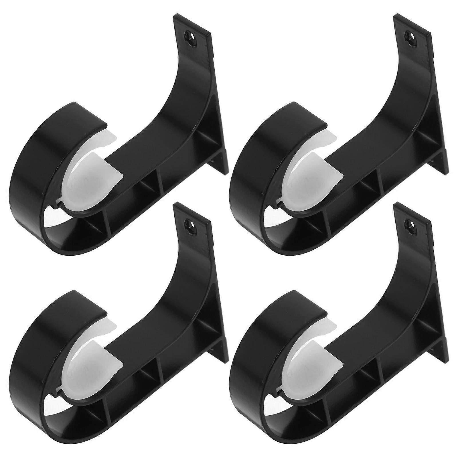 4pcs Heavy Duty Ceiling Curtain Rod Brackets – Sturdy Holders for Home, Office & Hotel – Easy Installation with Strong Support