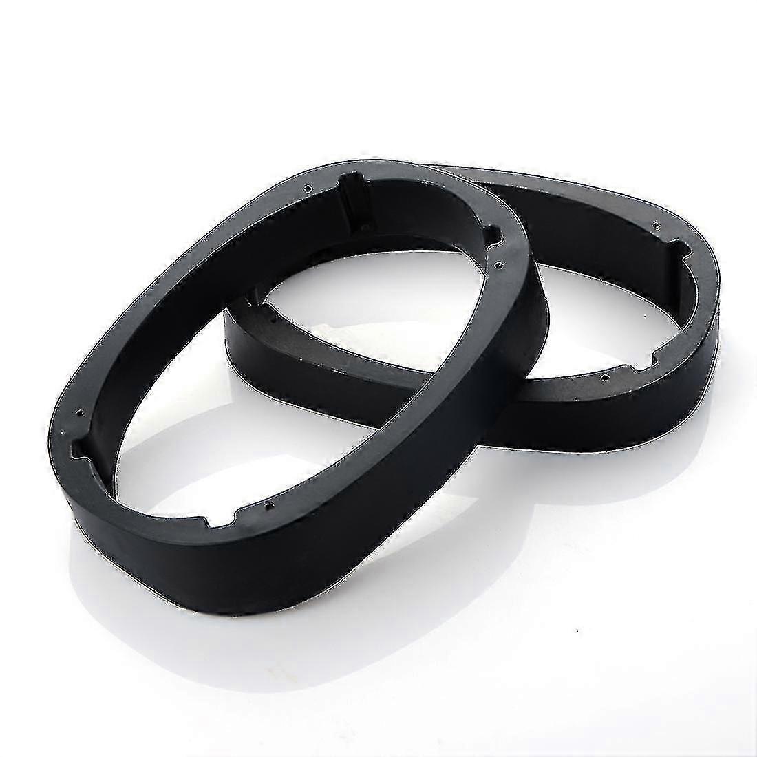 6x9 Inch Universal Car Speaker Spacer Adapter - Black 2pcs Set for Easy Refit hwy