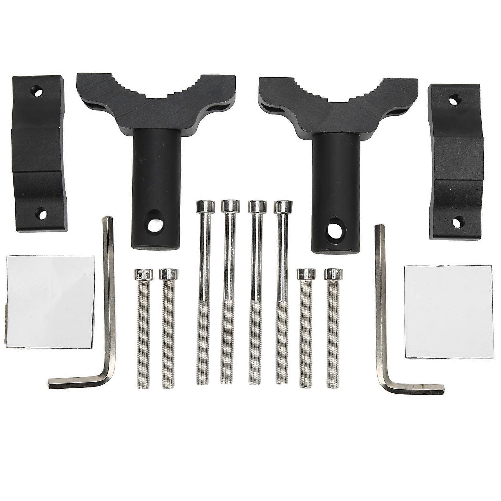 2Sets LED Light Bar Mounting Bracket CNC Aluminum Alloy Universal Clamp for Motorcycles ATVs Tricycles