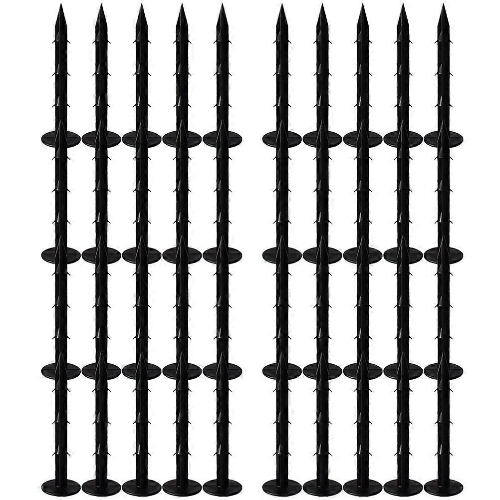 Ground Nails Gardening Stakes PP Material Sharp Tips Design 16X3.5X3.5CM Securing Netting And Garden Pipes 100Set