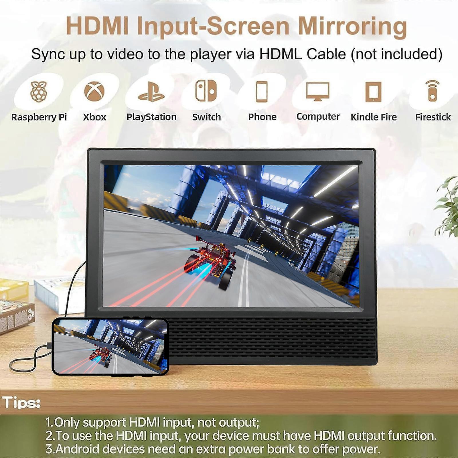 14" Portable ATSC Digital TV with FM Radio, Remote, and Long Battery for RVs & Camping