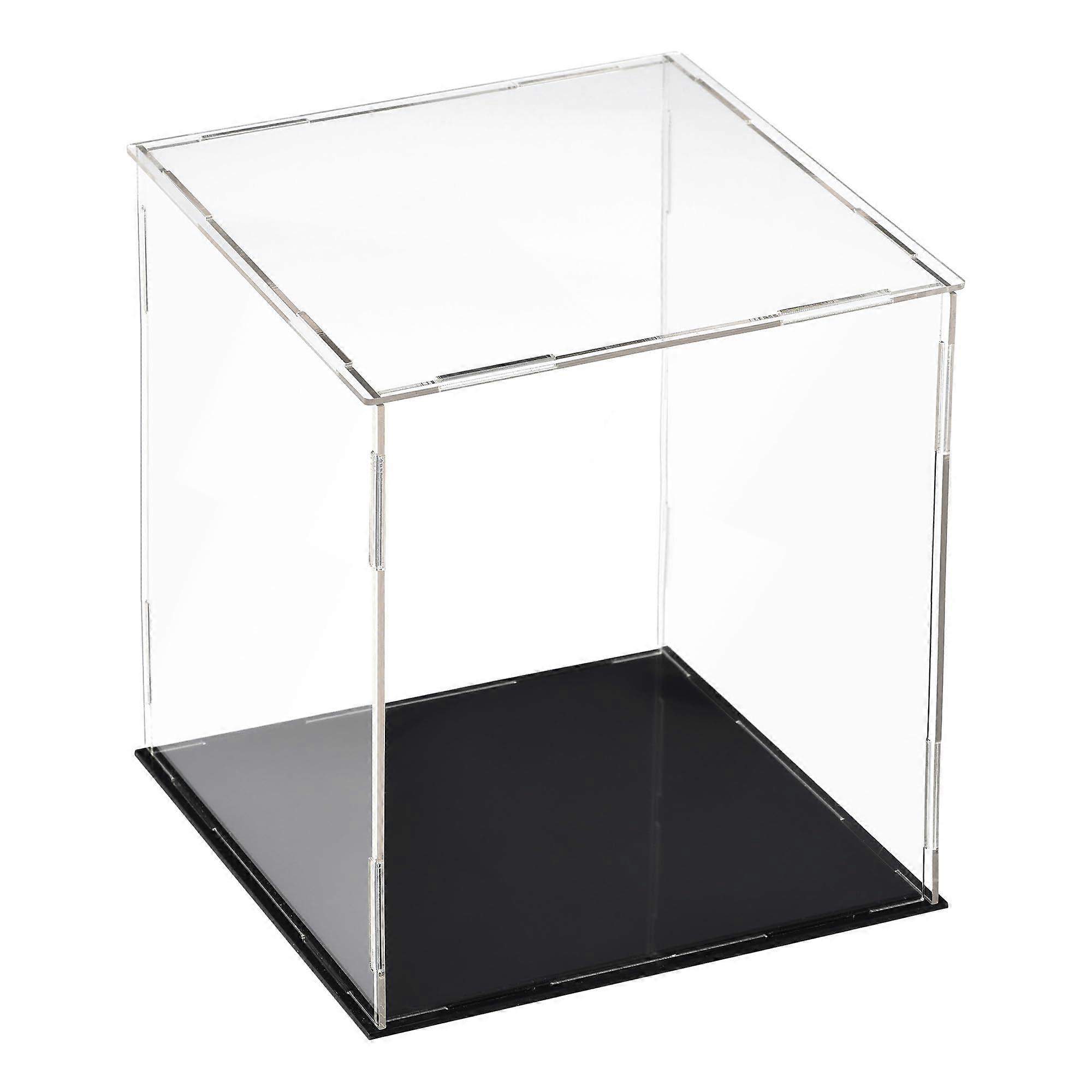Acrylic Clear Display Case Box Dustproof Protection Cube Collectible Display Box 20 x 20 x 25 cm