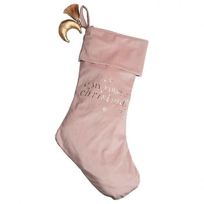 Bambino Baby's 1st Christmas Stocking Large - Pink