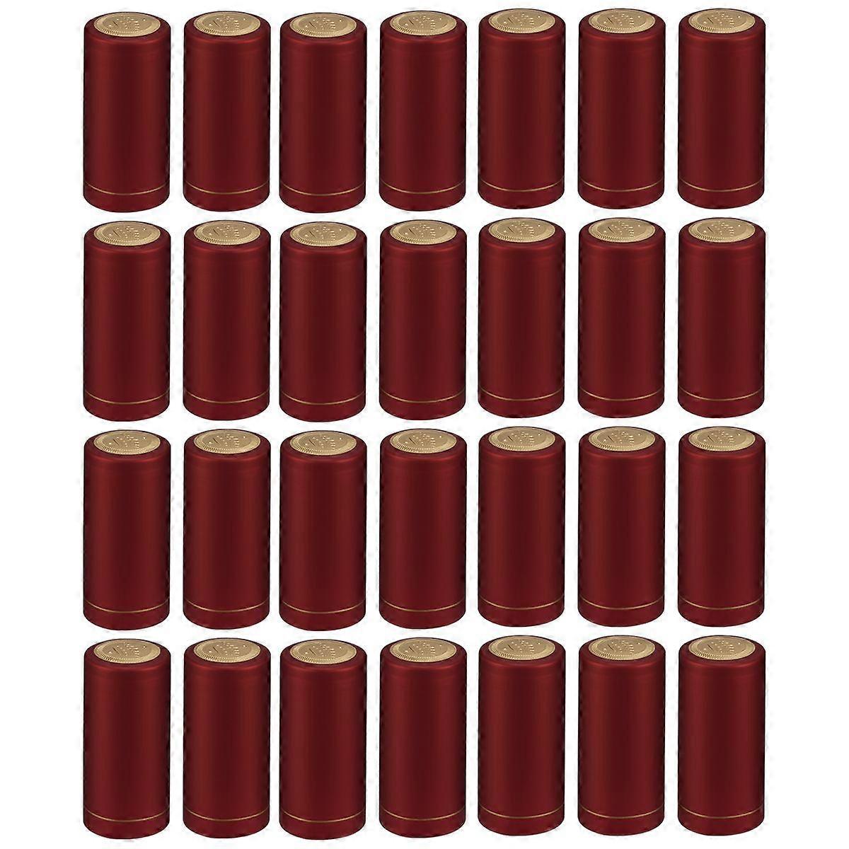 50pcs Heat Shrink Capsules Wine Bottles Caps Sleeves Suitable for Wine Bottle