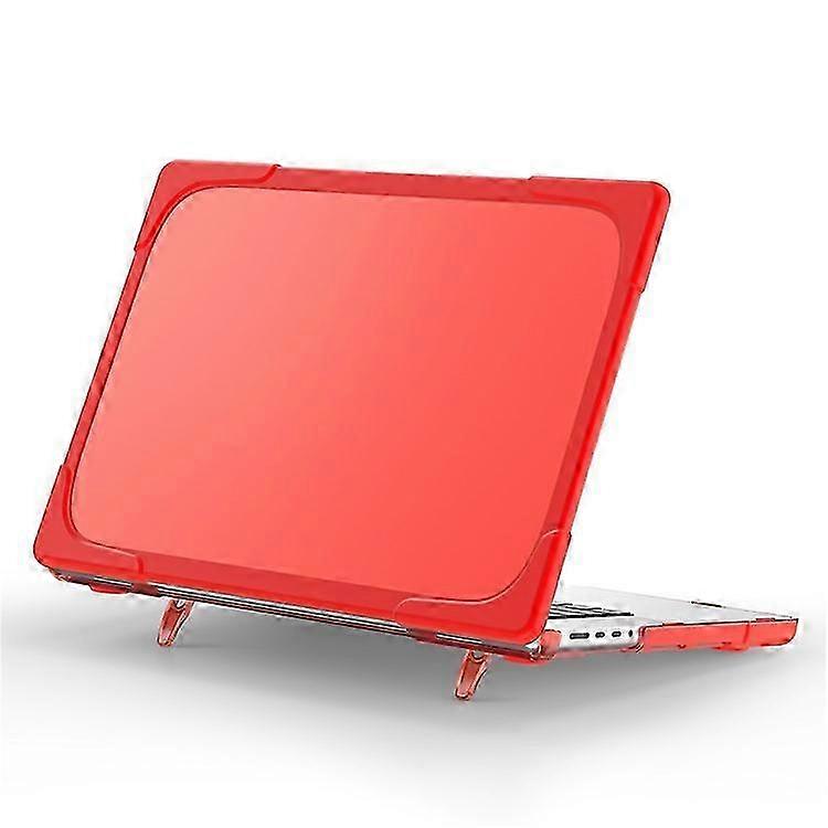 2025 Compatible For MacBook Pro 16 inch (2021) Hard PC + TPU Laptop Case Anti-scratch Full-Protection Notebook Cover with Supporting Fe