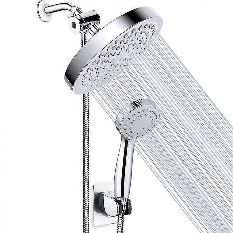 Triple-Function Shower System with Handheld & Overhead Rain Showerheads