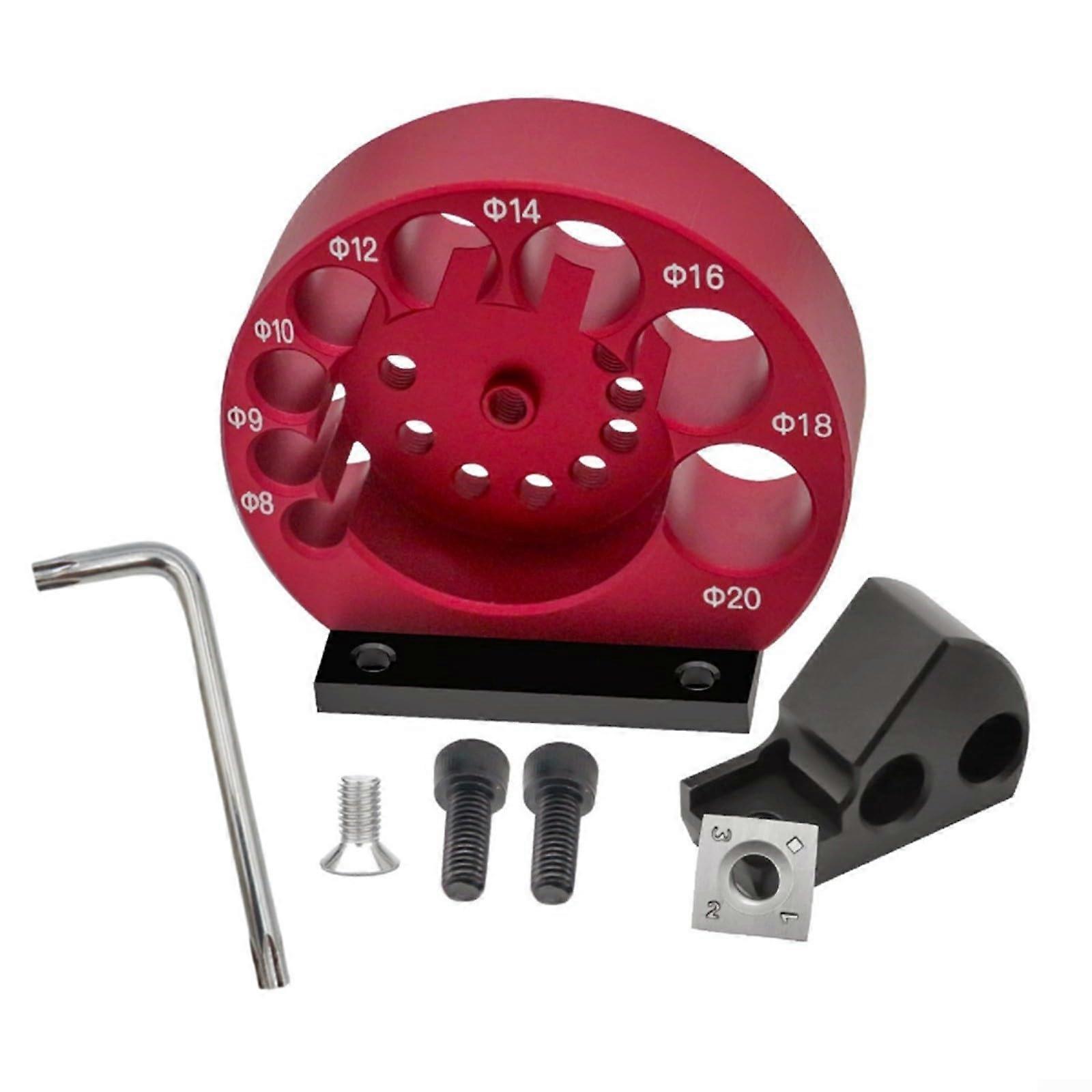 Electric Drill Dowel Maker Tool Set B for Woodworking, 8-20 mm Dowel Cutter and Milling Rods, Precision Auxiliary Tool