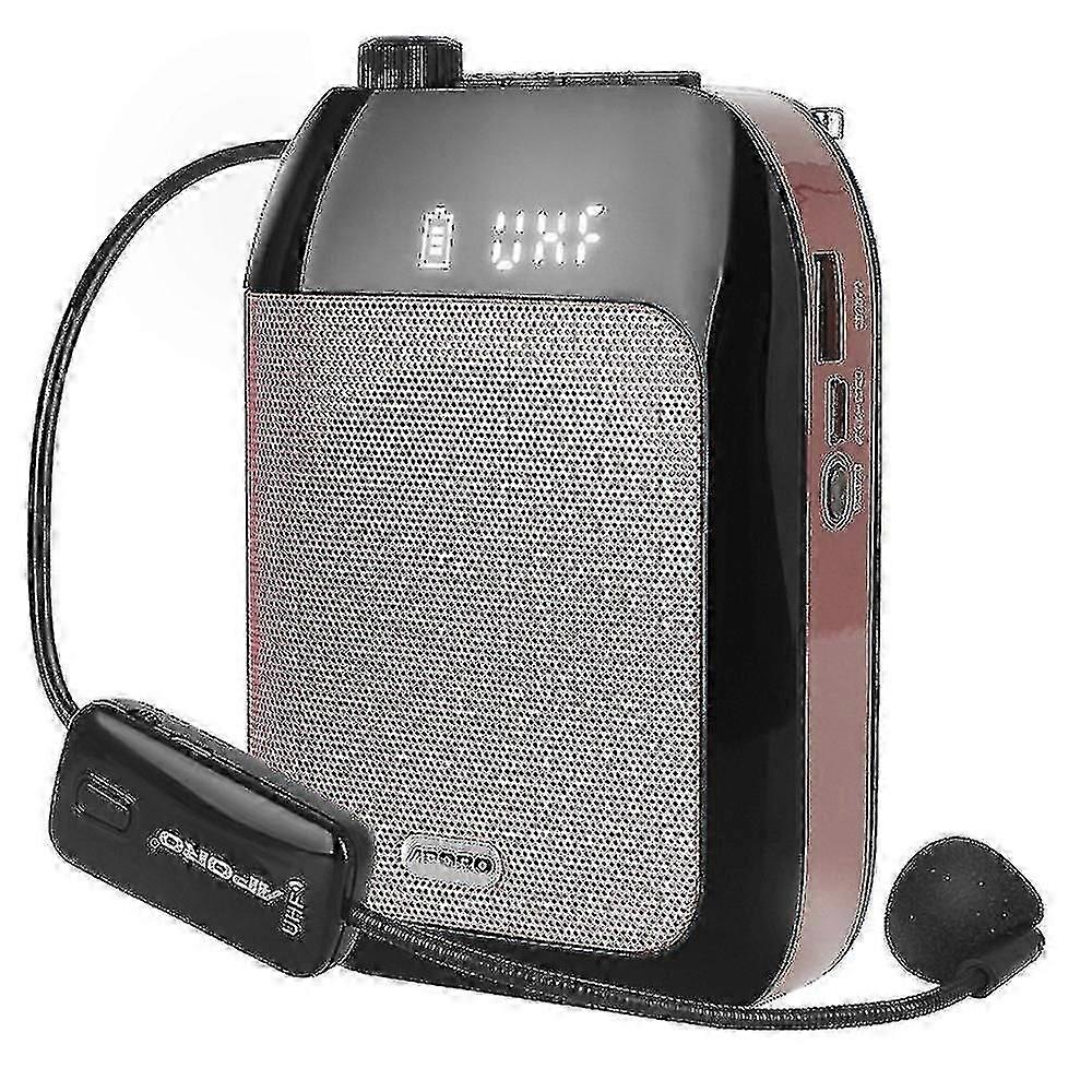 APORO T9UHF Bluetooth Wireless Voice Amplifier UHF Microphone Portable Sound Amp