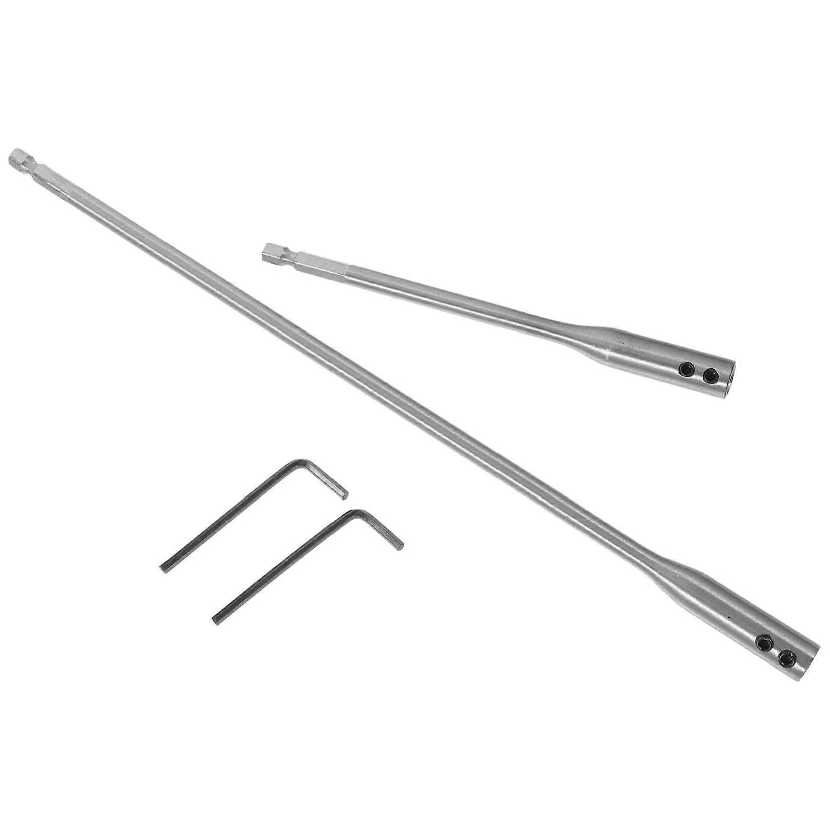 1piece wood spade drill bit extension rod bit expander set, strength carbon steel for woodworking, compact and portable for DIY enthusiasts.