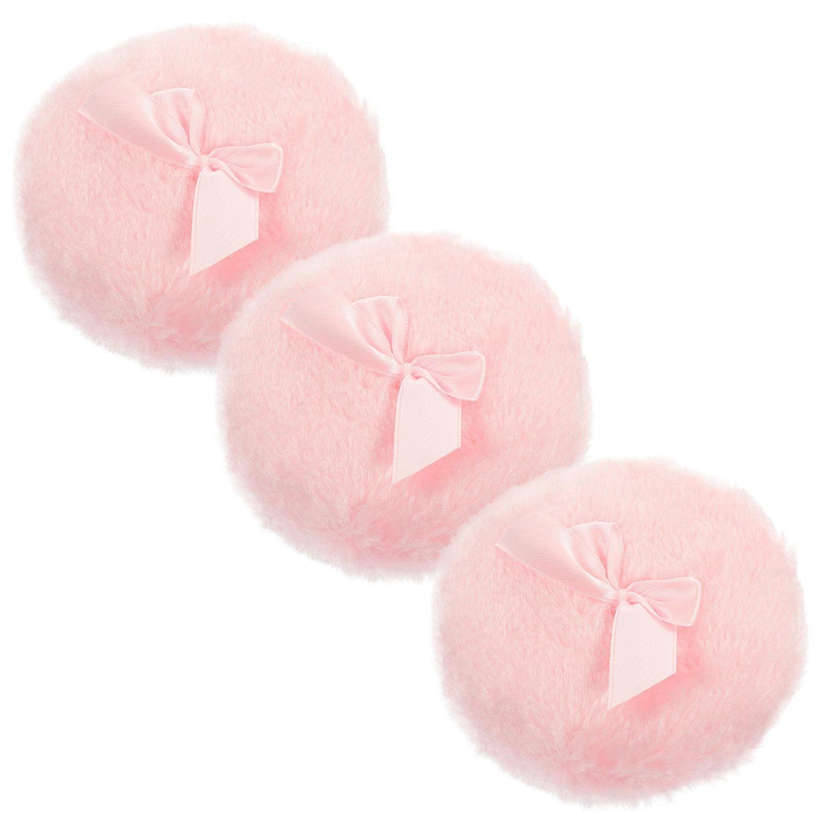 3pcs Soft Compact Powder Puff Applicator for Talcum and Makeup Application, Gentle on Delicate Skin